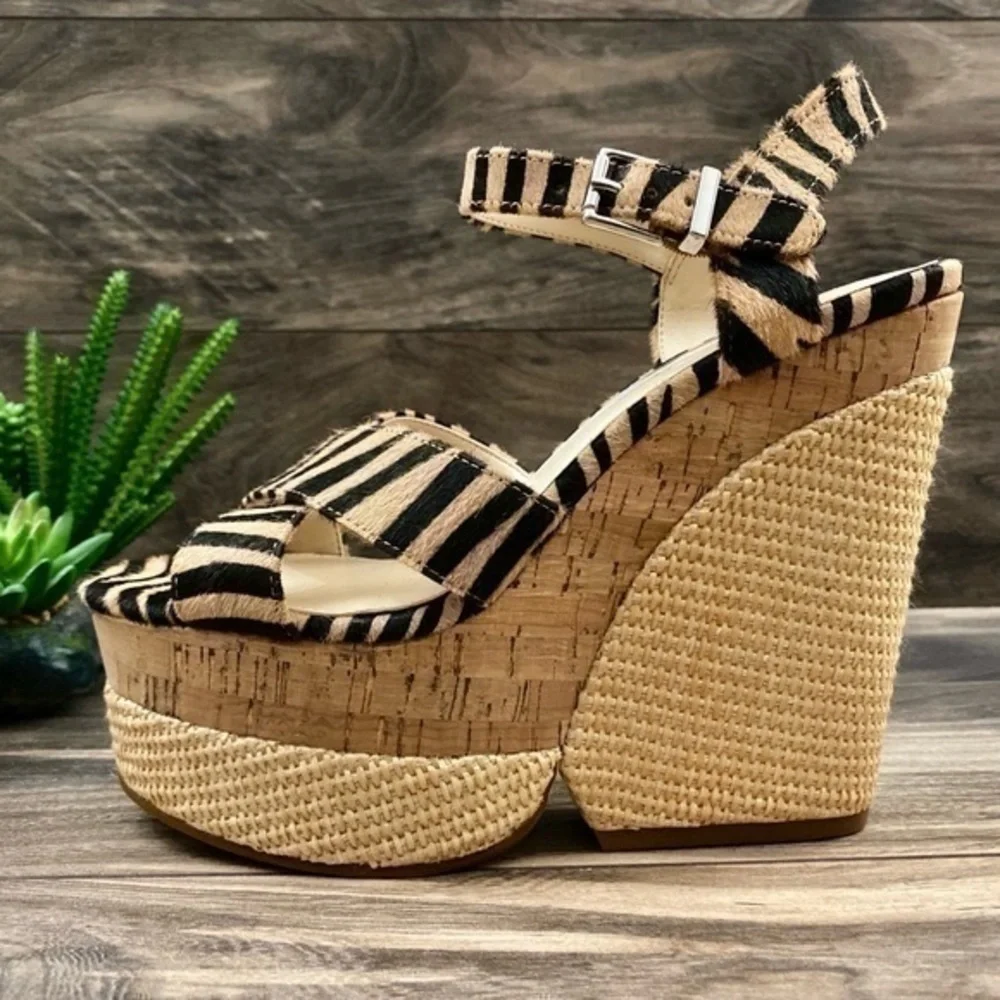 Jessica Simpson Jirie Zebra Print Platform